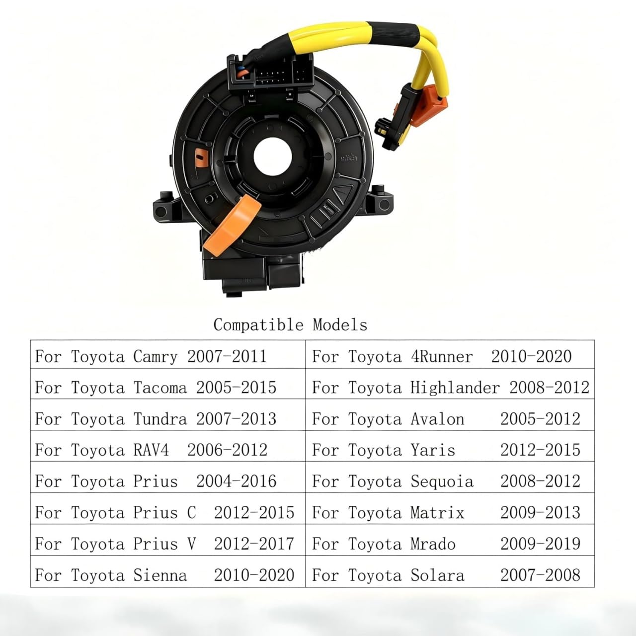 Automotive Clock Suspension Pendulum Spring Drive Plug Harness for Toyota Camry Corolla RAV4 Tundra Highlander Prius Sienna 4Runner Avalon Yaris Sequoia Matrix Prado Part# 84306-48030/06140/0E010